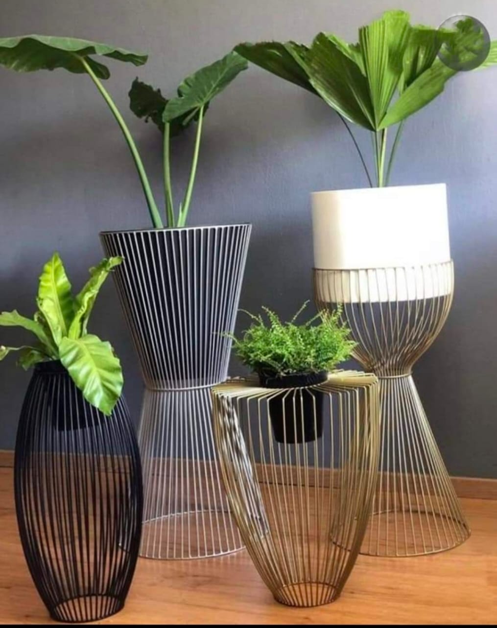 PC Home Decor | Exclusive Planters White/ Black