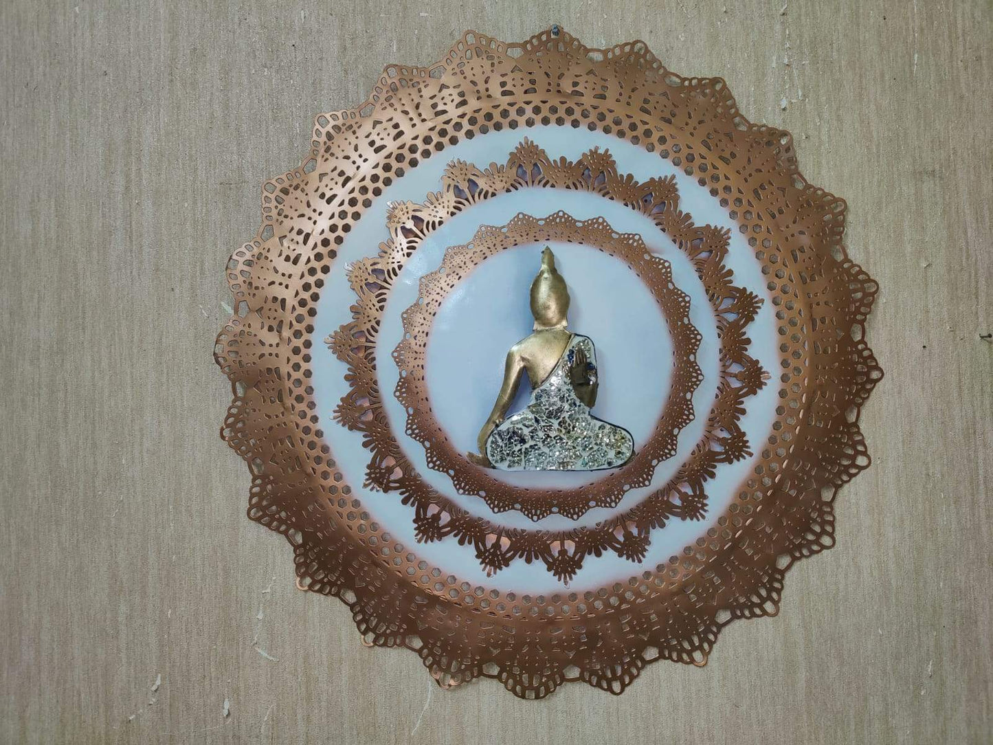 Buddha Circle Decor With LED Light