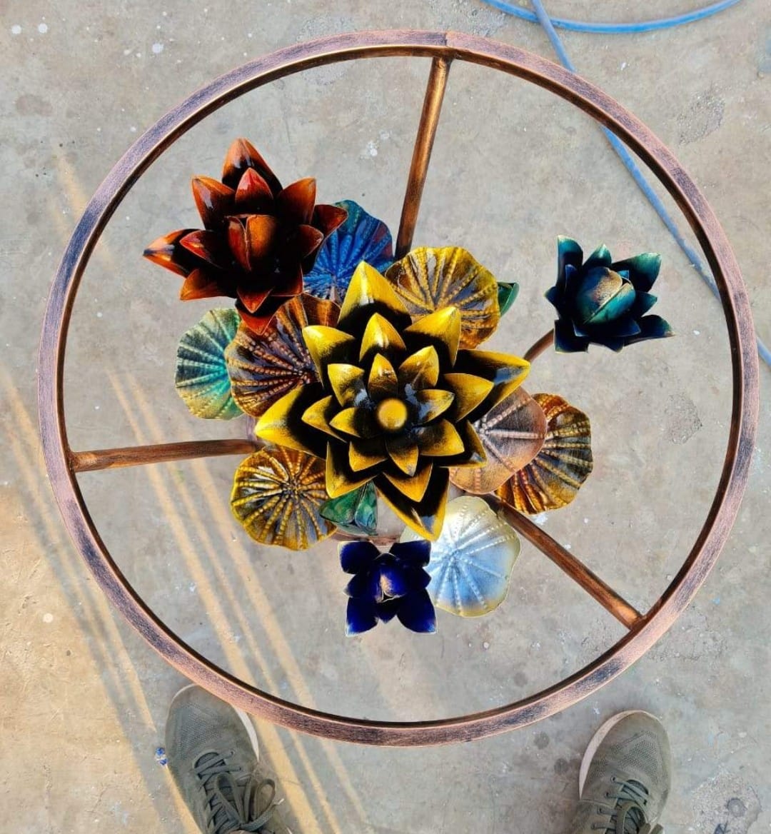 Copper Flower Coffee Table