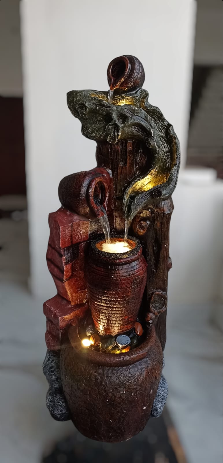 PC Home Decor | Big Matki Fountain, Brown