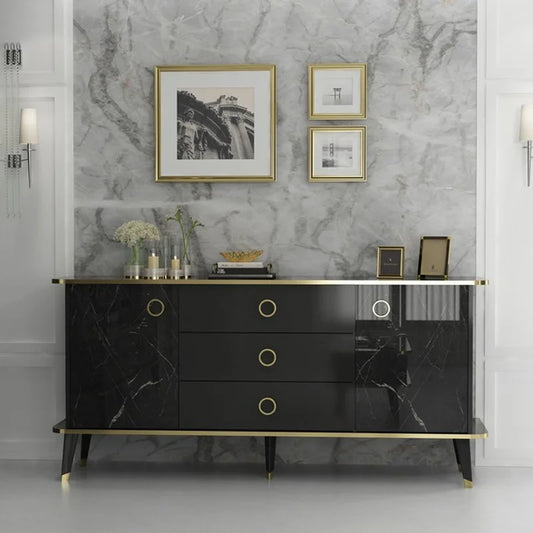 Modern Console Table, Black