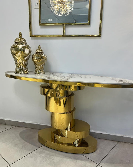 Designer Console Table (48"×15"×30") With PVD Finishing