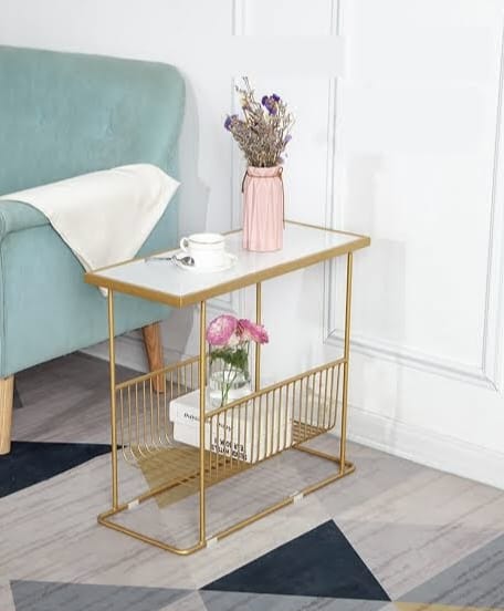 Sofa Side Basket Table