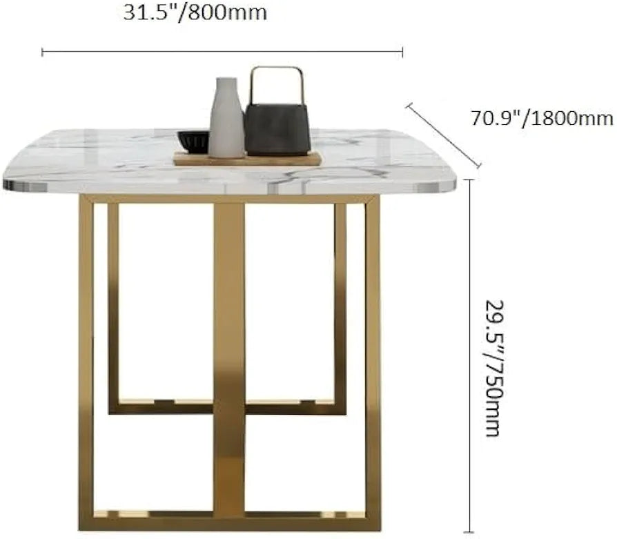 Modern Dinning Table With Marble Top