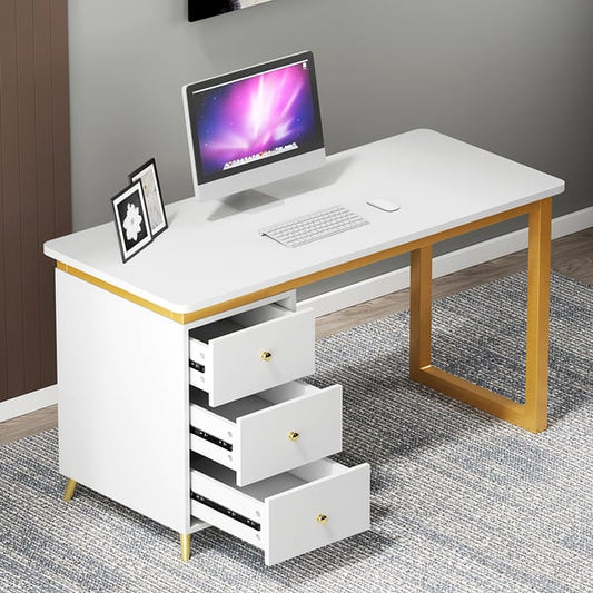 Modern Maple Storage Office Table