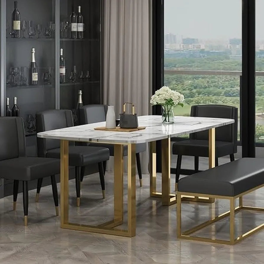 Modern Dinning Table With Marble Top