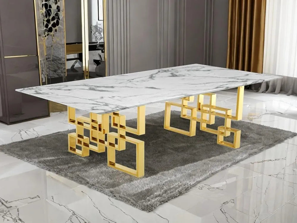 Rectangular Stainless steel Centre Table