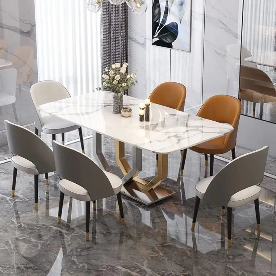 Hexagon Dinning Table With 6 Chairs