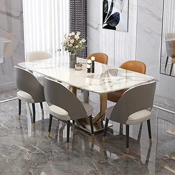 Hexagon Dinning Table With 6 Chairs