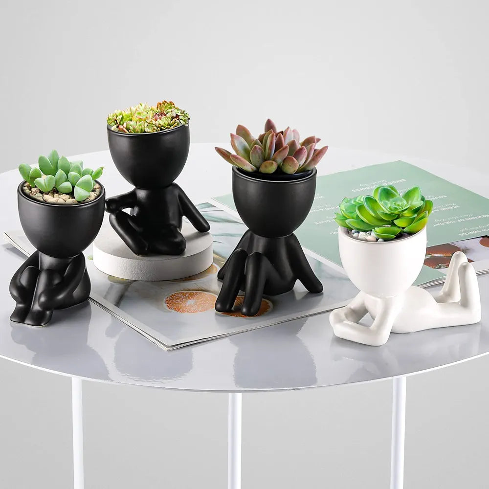 Exclusive Yoga Pots Planters (Set of 8)