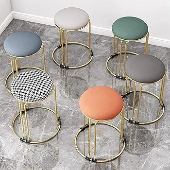 Ottmat Stool With Cusion, Multicolour