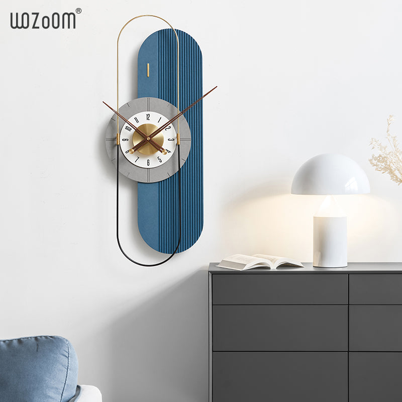 The Touch Of Suave Luxe Imported Wall Clock,Blue