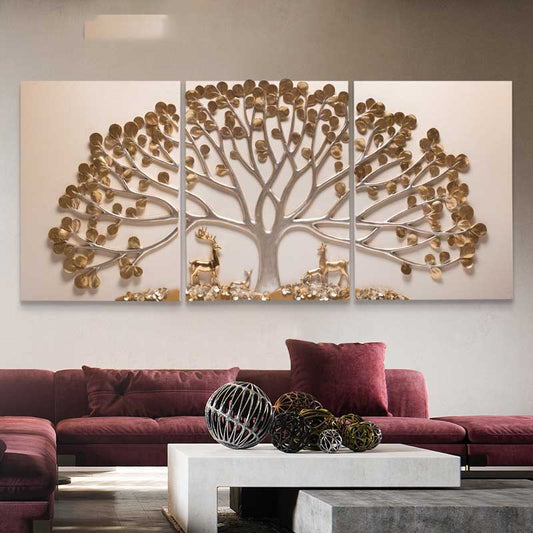 The Altruistic Tree With Deer 3D Wall Decor