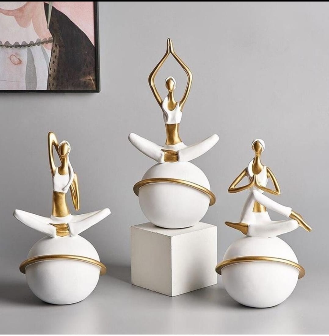 Yoga Ladies Statue ( Set of 4)