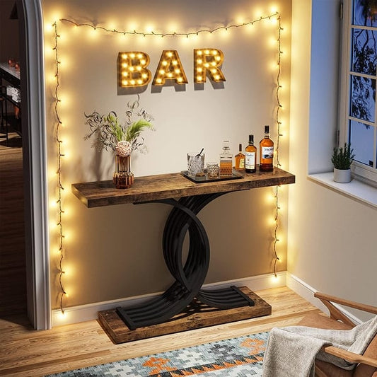 Console Table With Bottom