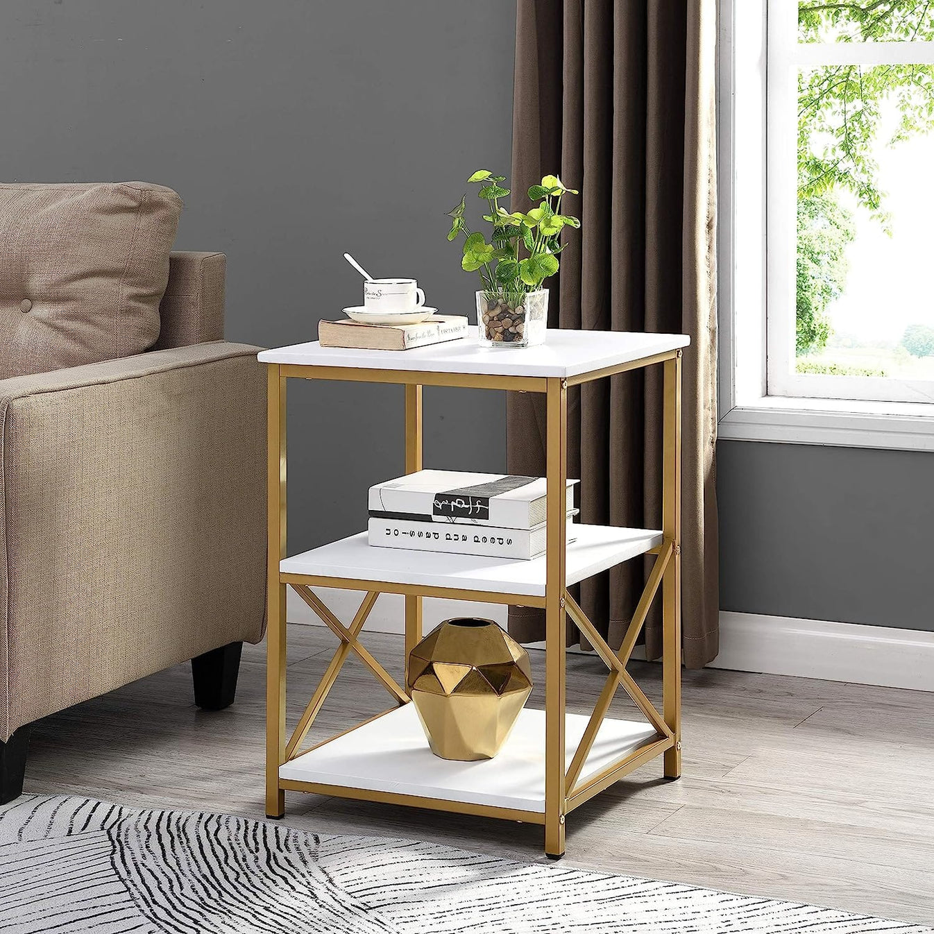 3 Tire End Table PC HOME DECOR