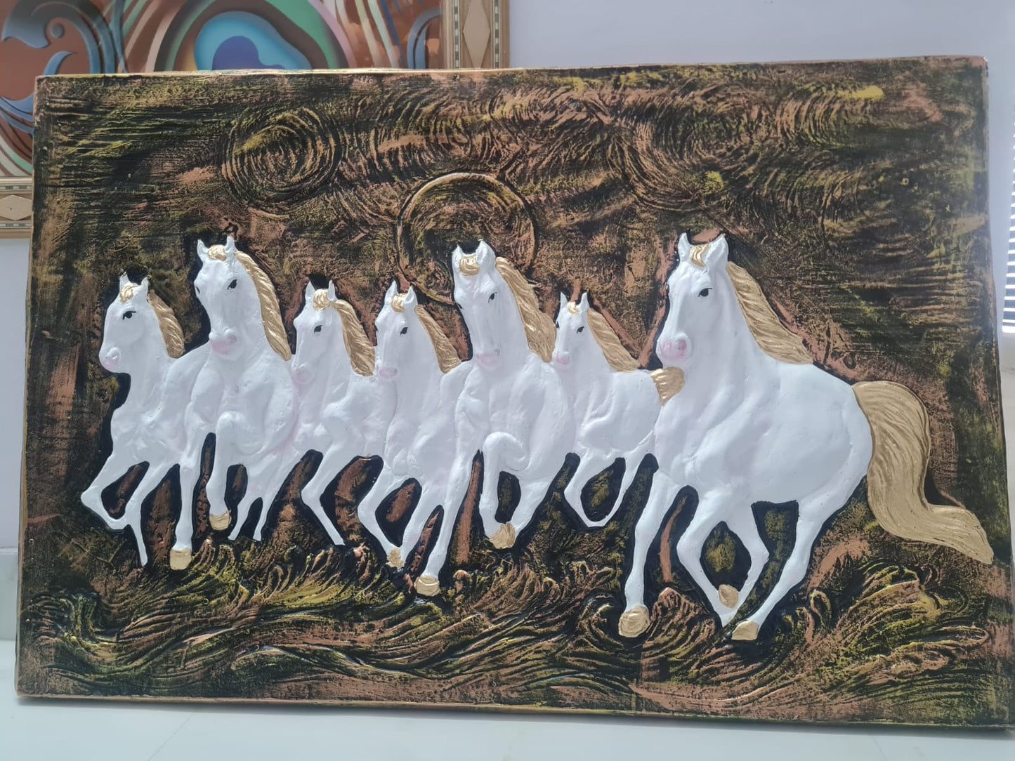 Running Horse Mural In Fibre