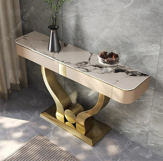 Metal Console Table With Storage