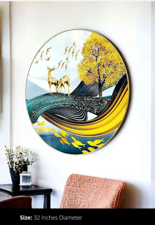 Round PVD Painting