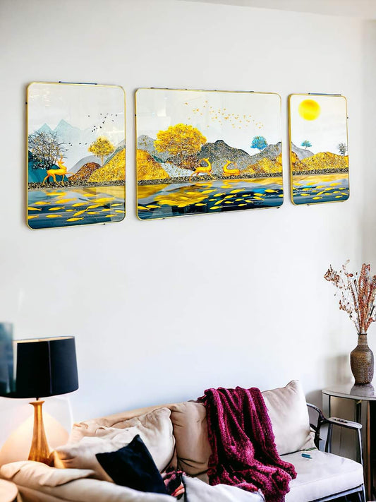 Sunrise View Of Envirnment (Set Of 3)