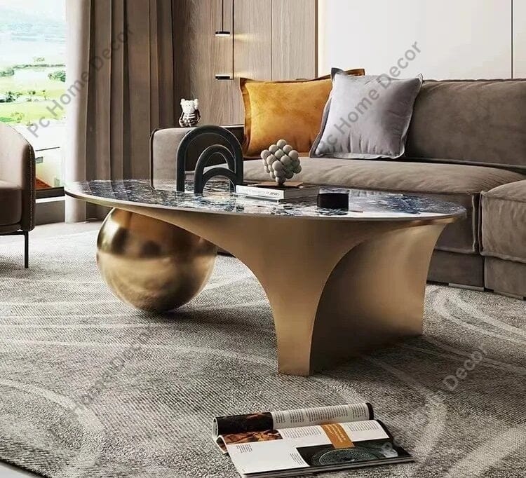 Curve With Ball Centre Table