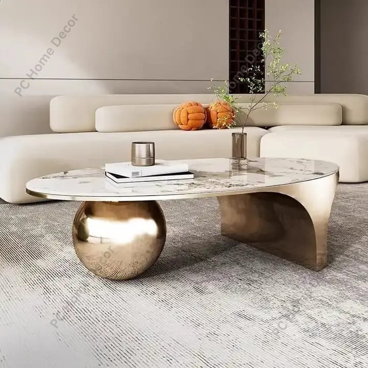 Curve With Ball Centre Table