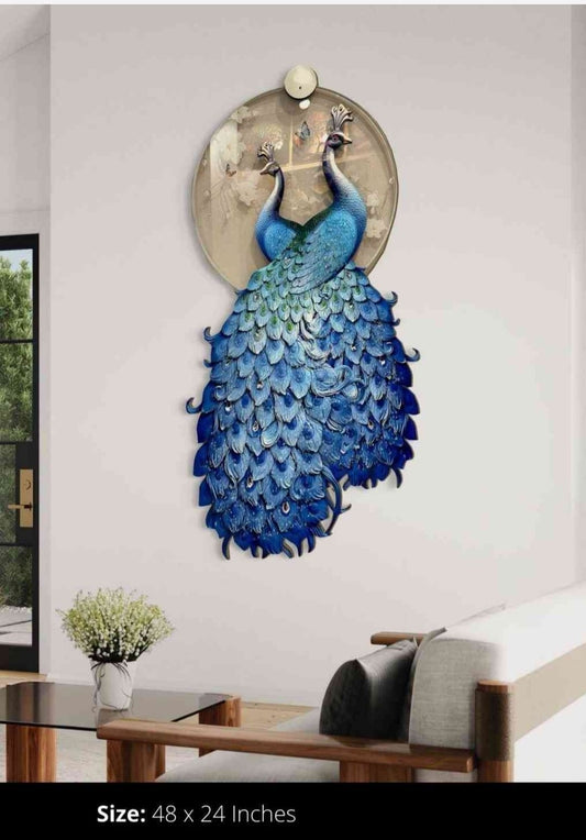 Peacock Crystal Wall Decor