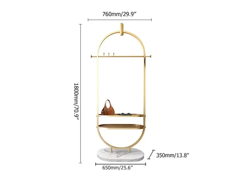 Display Stand In Oval Shape