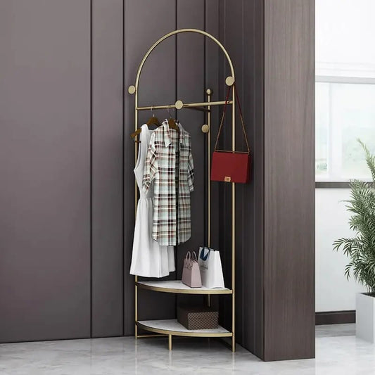 Metal Cloth Hanging Stand For Corner