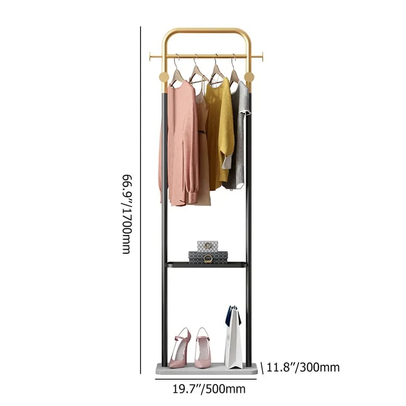 Two Tire Hanging Cloths Rack For Boutique