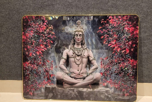 Lord Shiv Wall Crystal Painting