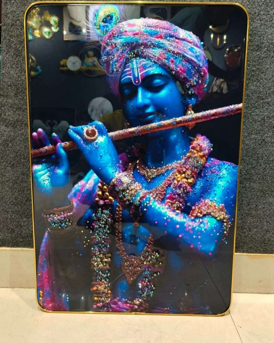 Krishna With Flute Painting