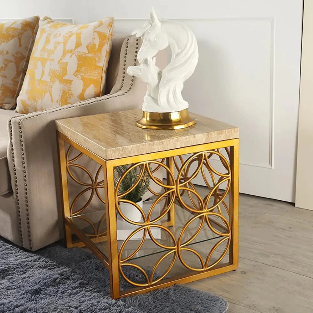 Square Marble Side Table