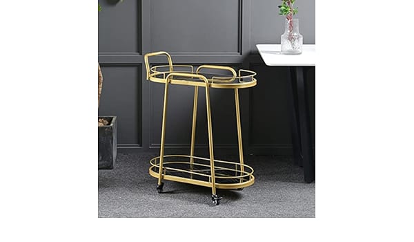 Exclusive Gold Serving Trolly For Home | Bar Trolly