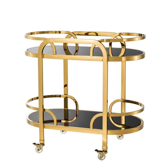 Gold Metal Bar Trolly