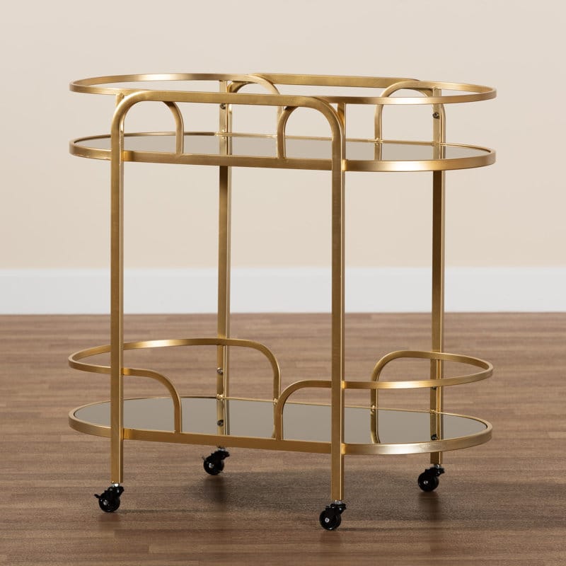 Gold Metal Bar Trolly