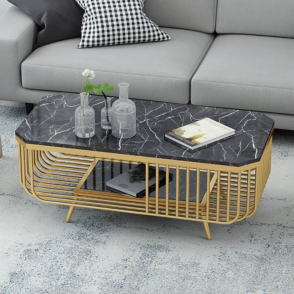 Rec Centre Table Rectangular Centre Table With Marble TOP – PC HOME DECOR