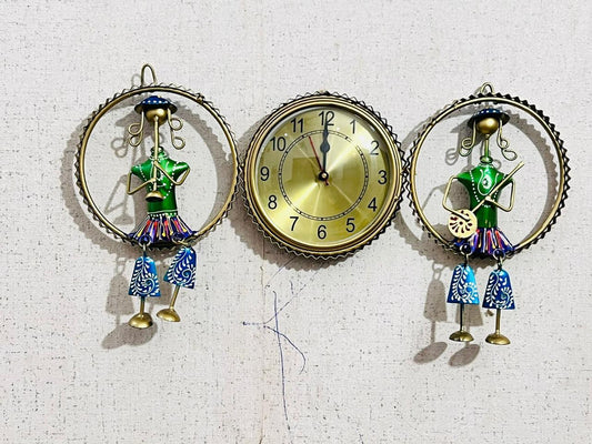 Metal Wall Decor With Clock