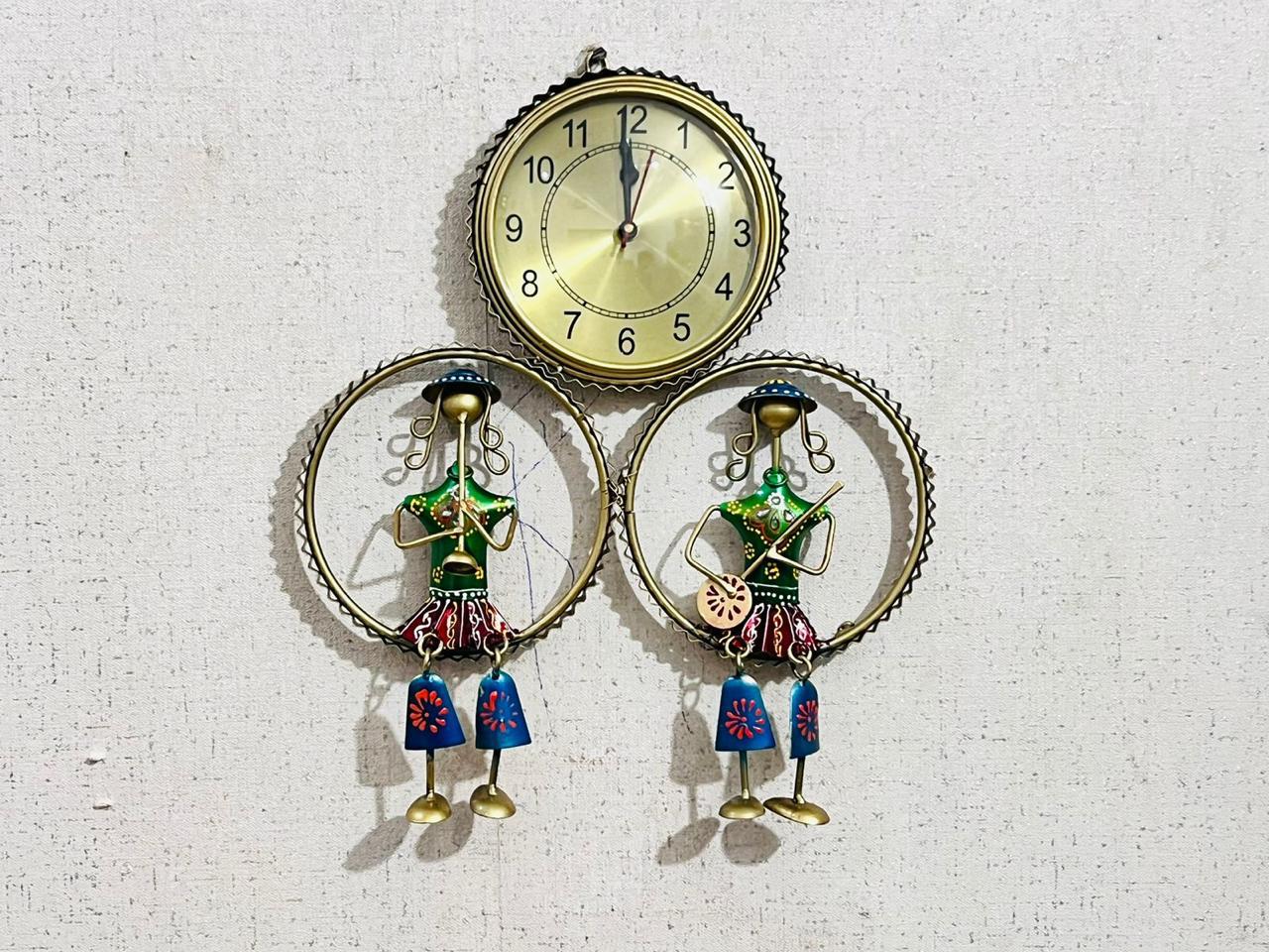 Metal Wall Decor With Clock