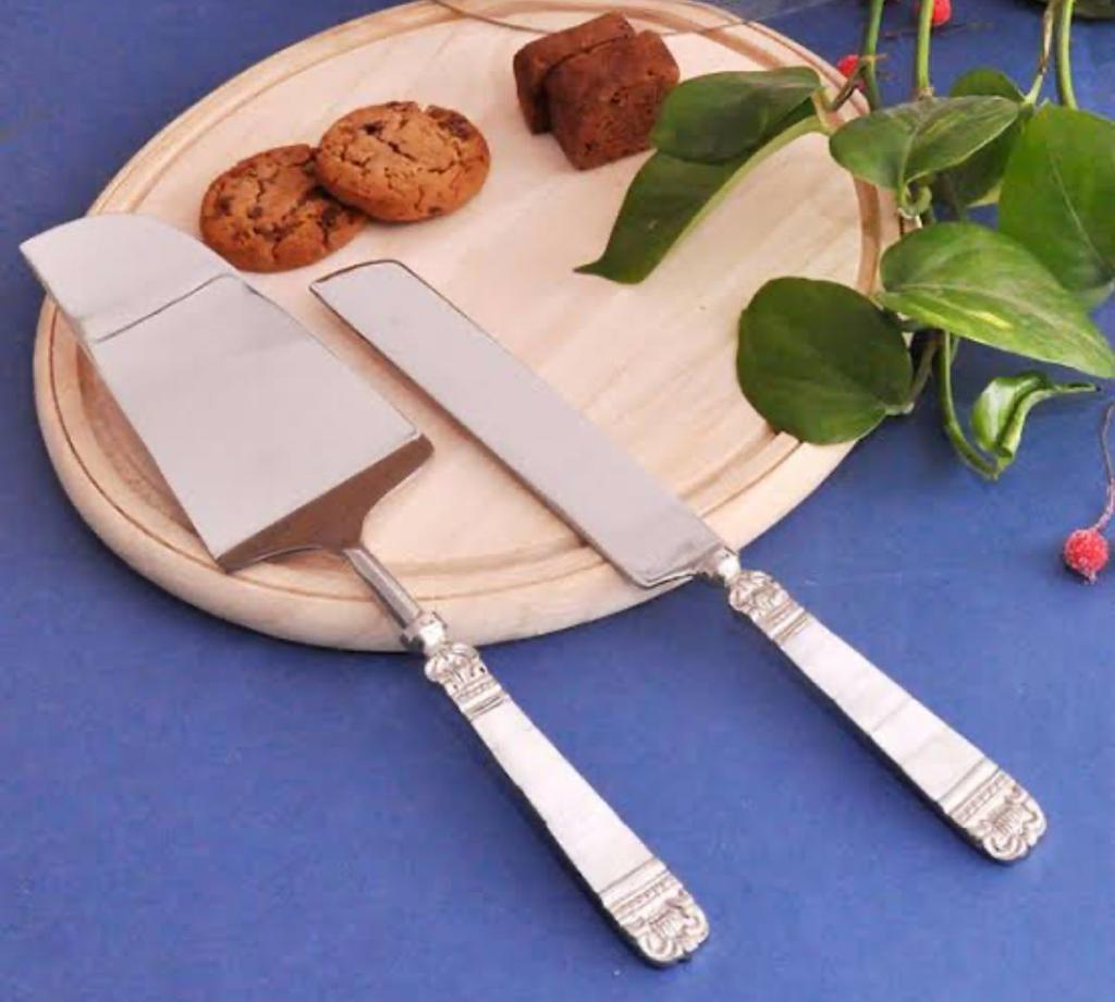 Flate MOP Cake Server And Knife