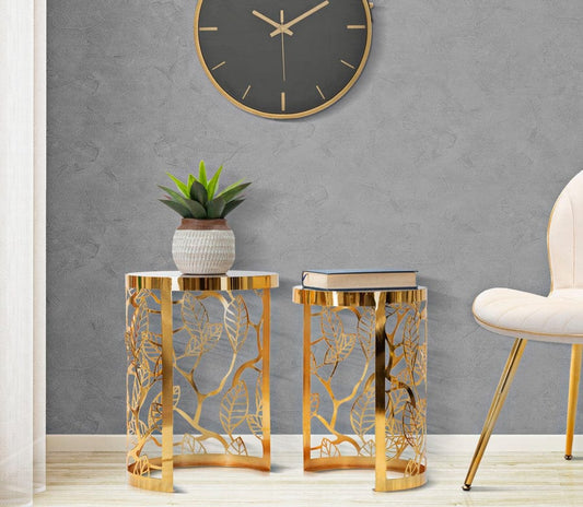 Exclusive Stainless Steel Side Table For Corner