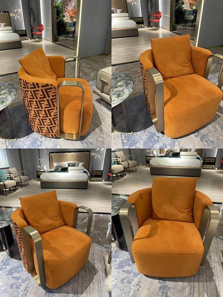 Revolving Nordic Comfy Luxury Chair