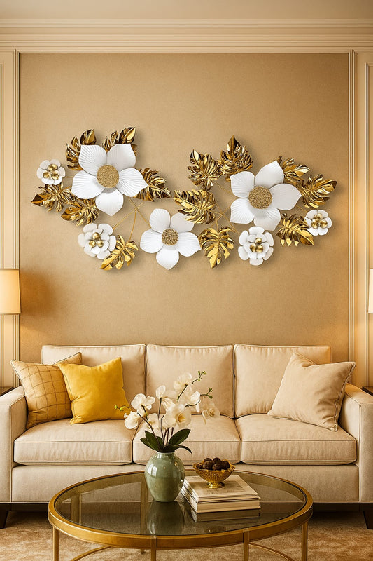 Elegant Gold Metal Wall Decor