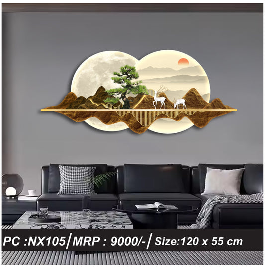 Modern Crystal Wall Decor Without LED,Model 7