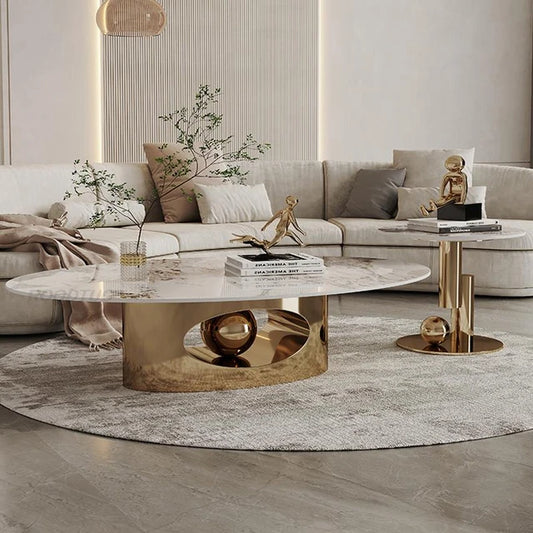 Golden Centre Table For Living Room