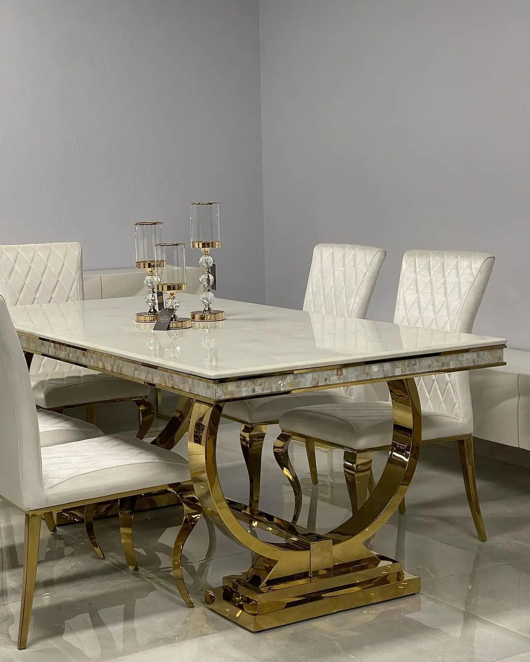 Marble Dinning Table 6 Seater