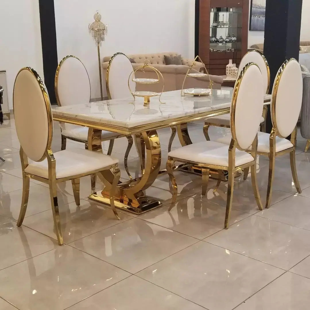 Marble Dinning Table 6 Seater