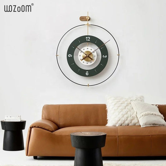 The Dials of Metamorphism Luxe Wall Clock,Green