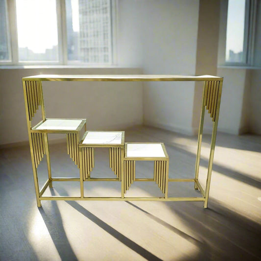 Stainless steel side table