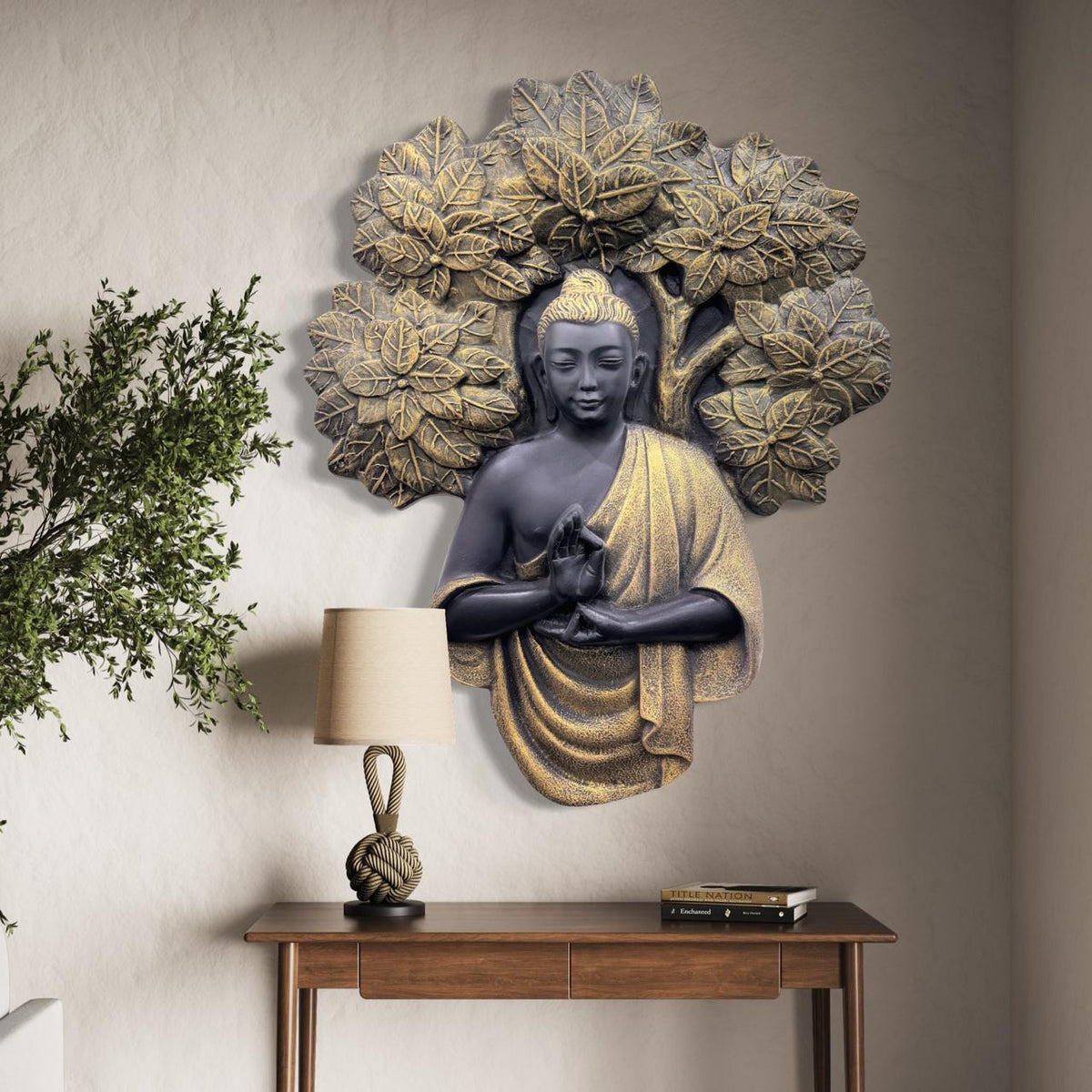 Blessing Buddha Under Tree Mural For Wall